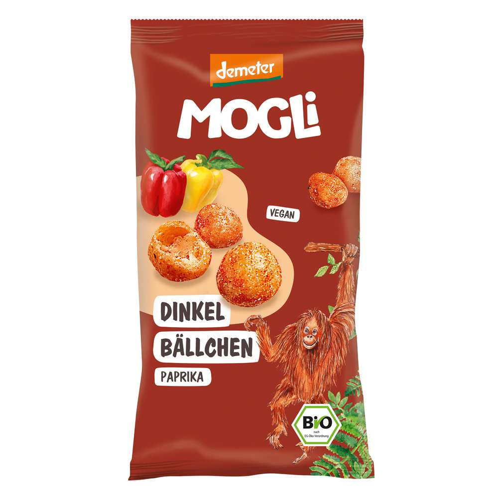 Produktabbildung MOGLi Bio Dinkelbällchen, Paprika