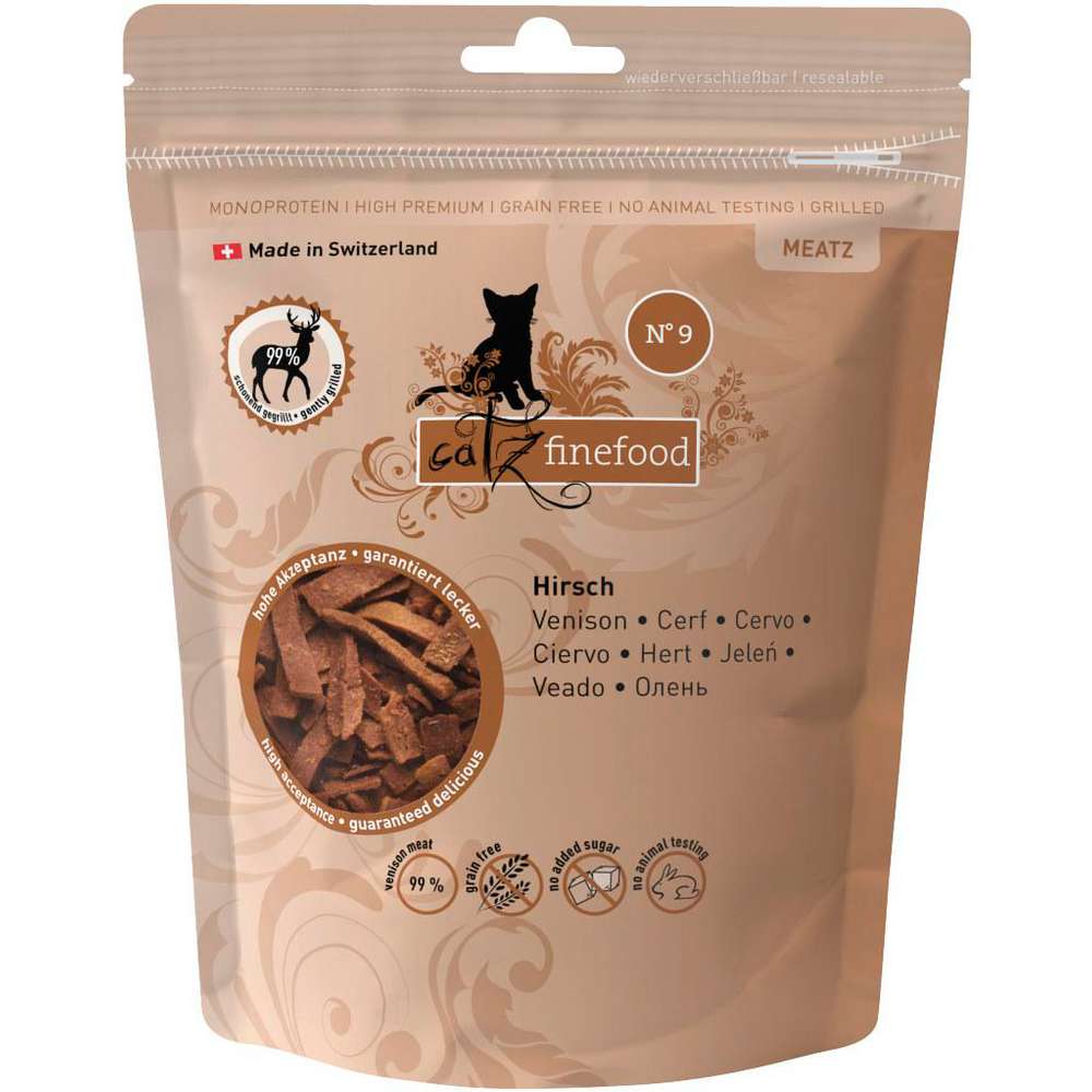 Produktabbildung catz finefood Katzen-Snacks Meatz, N° 9, Hirsch