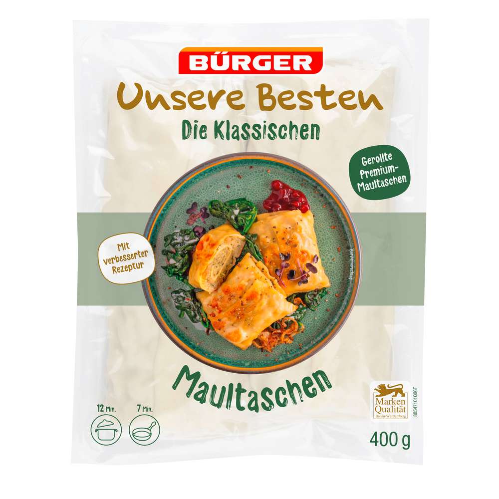 Produktabbildung Bürger Unsere Besten Maultaschen, original