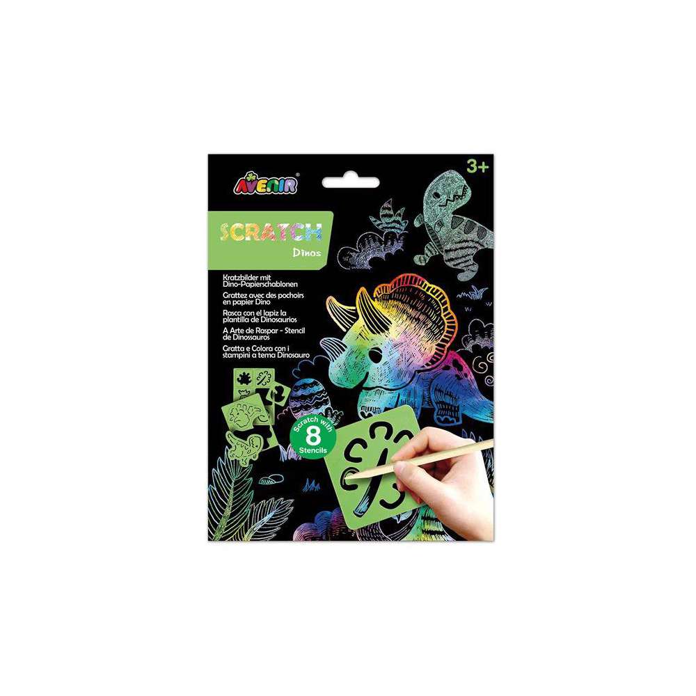 Produktabbildung Avenir Kratzbilder Schablonen, verschiedene Motive