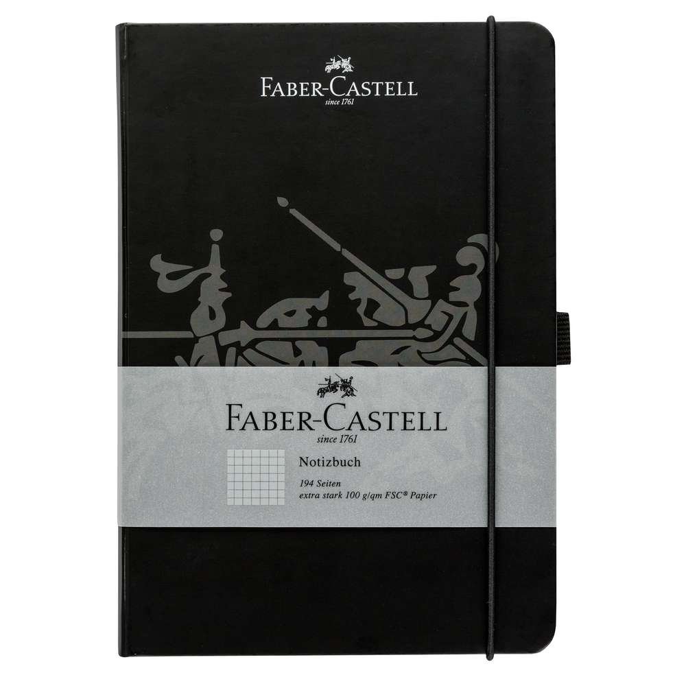 Produktabbildung Faber-Castell Notizbuch schwarz., 194 Seiten