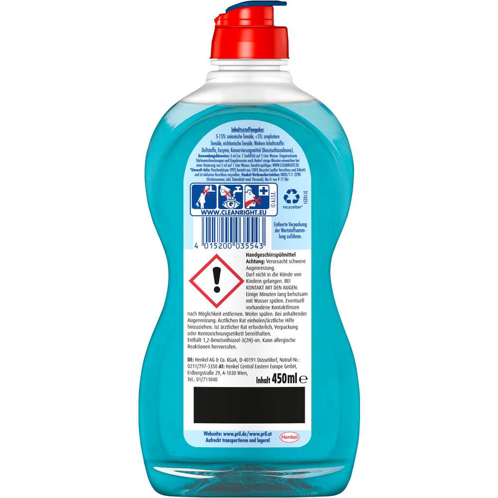 Produktabbildung Pril Geschirrspülmittel Kraftgel, Hygienische Frische