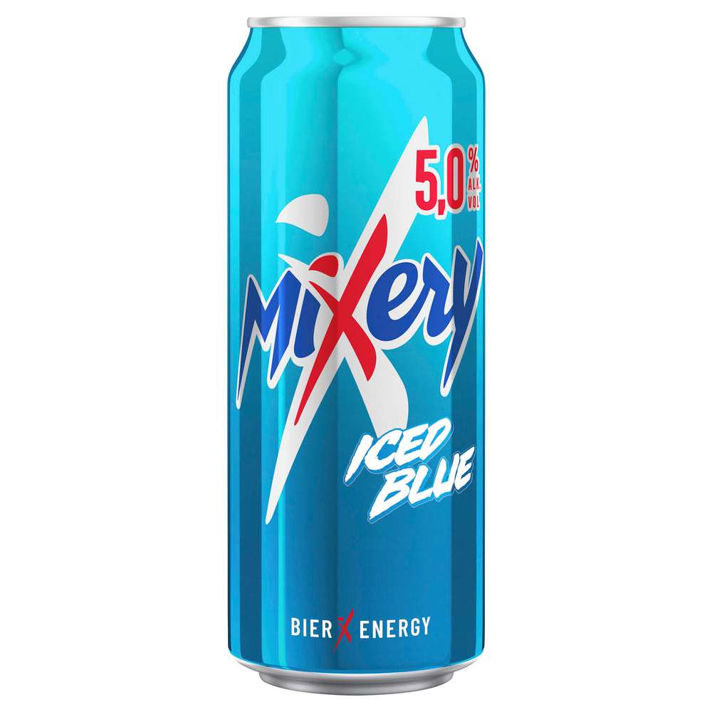 Produktabbildung Mixery Iced Blue Biermischgetränk, Bier + Guarana + X 5%
