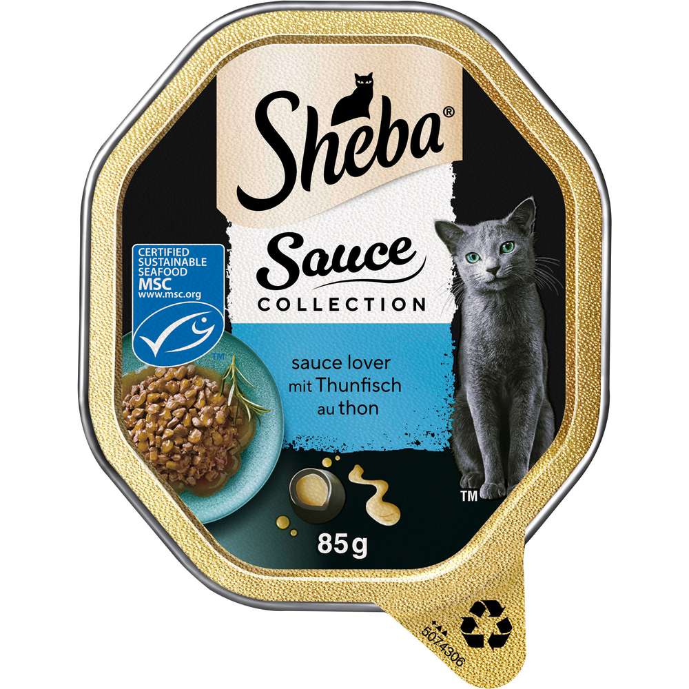 Produktabbildung Sheba Katzen-Nassfutter Thunfisch/Sauce