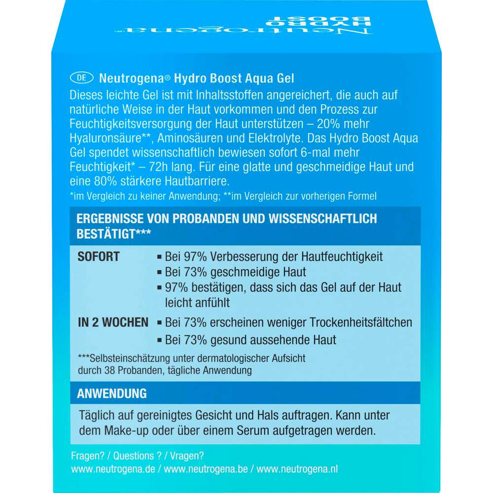 Produktabbildung Neutrogena Hydro Boost Tagespflege Aqua Gel