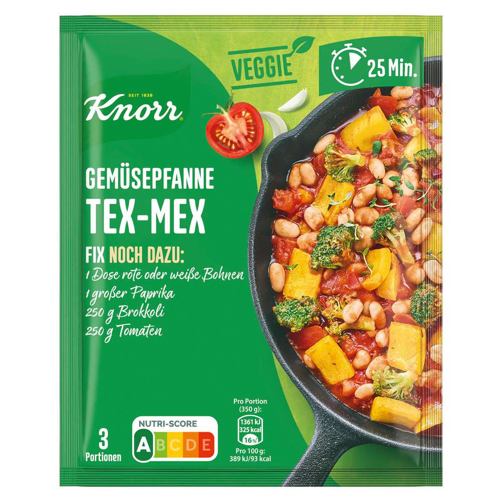 Produktabbildung Knorr Fix Gemüsepfanne Tex-Mex