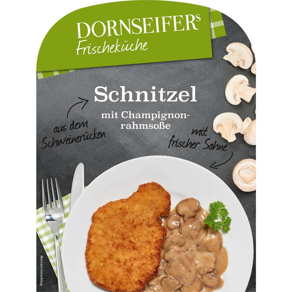 Produktabbildung Dornseifer Schnitzel mit Champignonrahmsoße