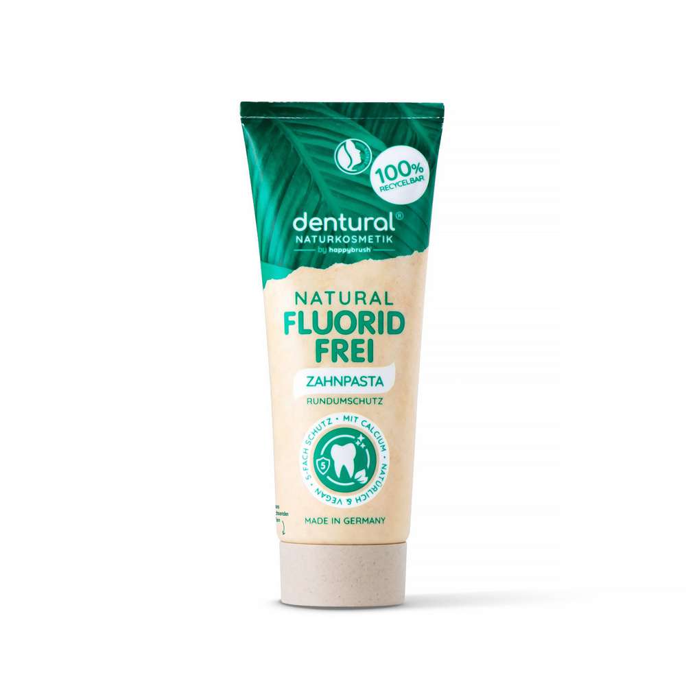 Produktabbildung happybrush Dentural, Natural Fluorid Frei