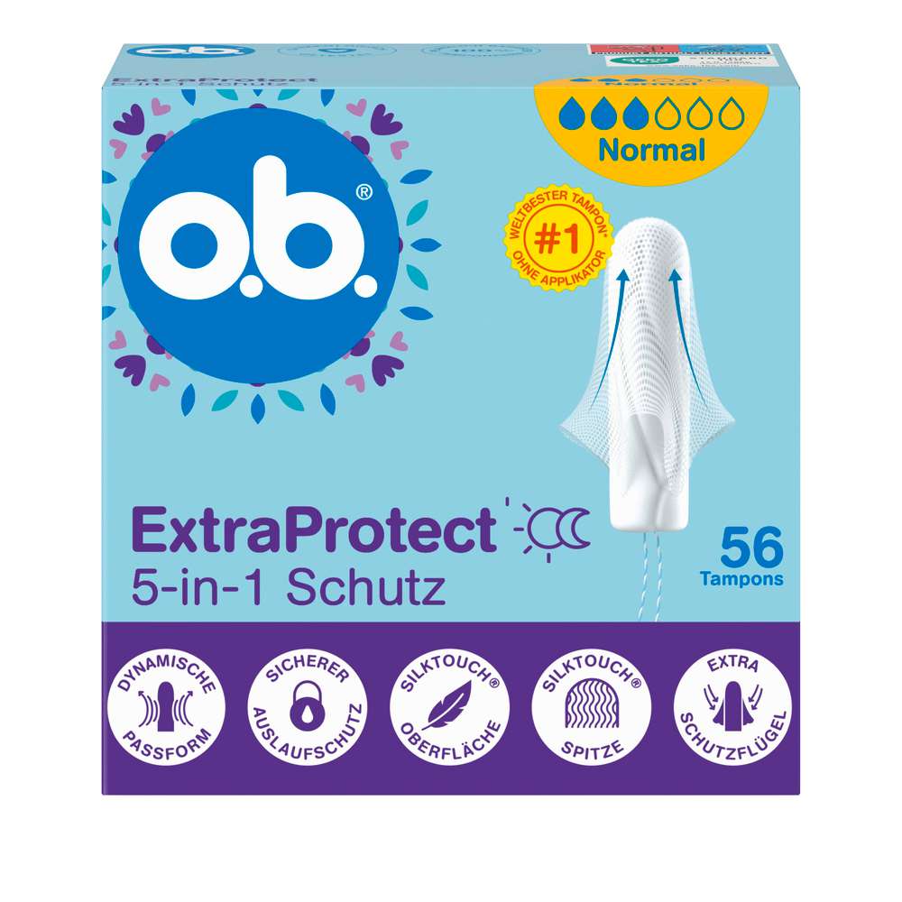 Produktabbildung o.b. Tampons ExtraProtect, Normal