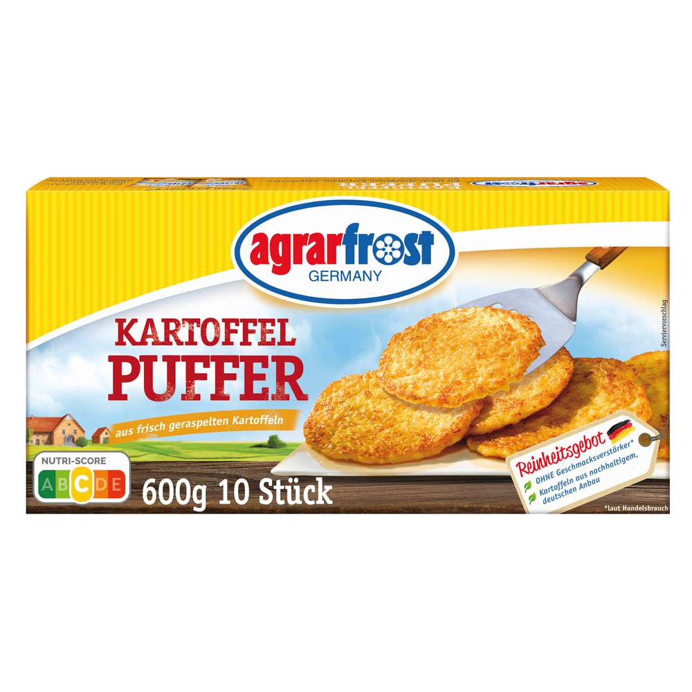 Produktabbildung Agrarfrost Kartoffelpuffer, tiefgekühlt