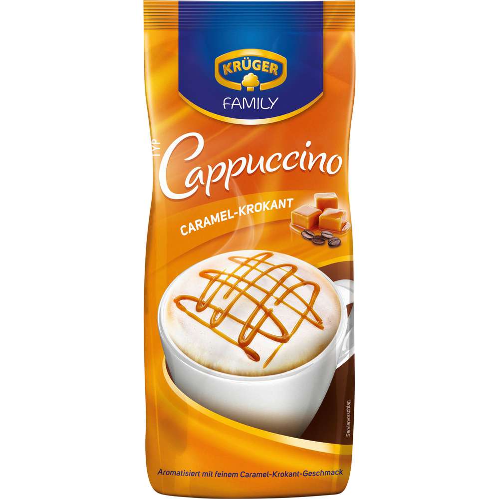 Produktabbildung Krüger Cappuccino Karamell-Krokant, Nachfüllbeutel