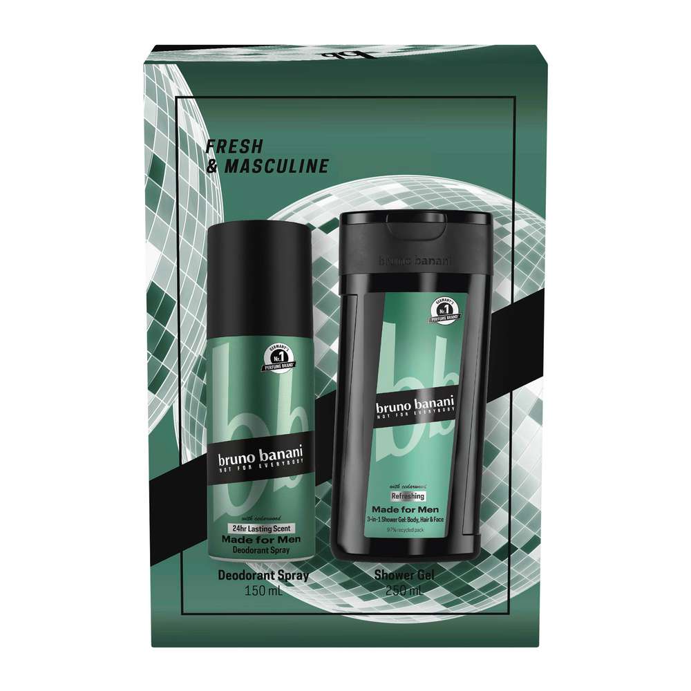 Produktabbildung Bruno Banani Geschenk-Set Fresh & Masculine, Shower Gel/Deo