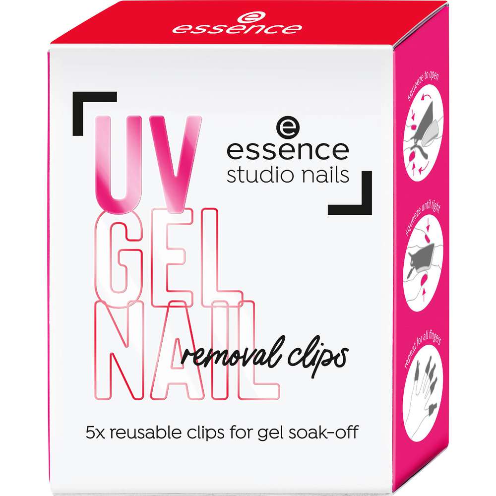 Produktabbildung essence UV Nagellackentferner Clips Studio Nails UV Gel Nail 01 Hold Me Tight