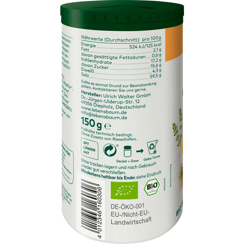 Produktabbildung Lebensbaum Gewürzsalz Kartoffel
