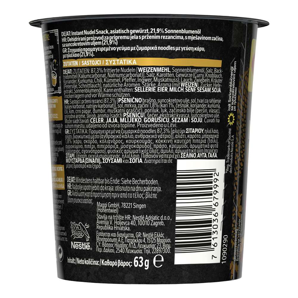 Produktabbildung Maggi Magic Asia Instant-Nudeln Cup, Curry