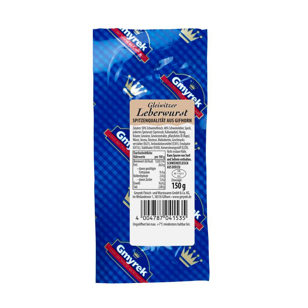 Produktabbildung Gmyrek Gleiwitzer Leberwurst