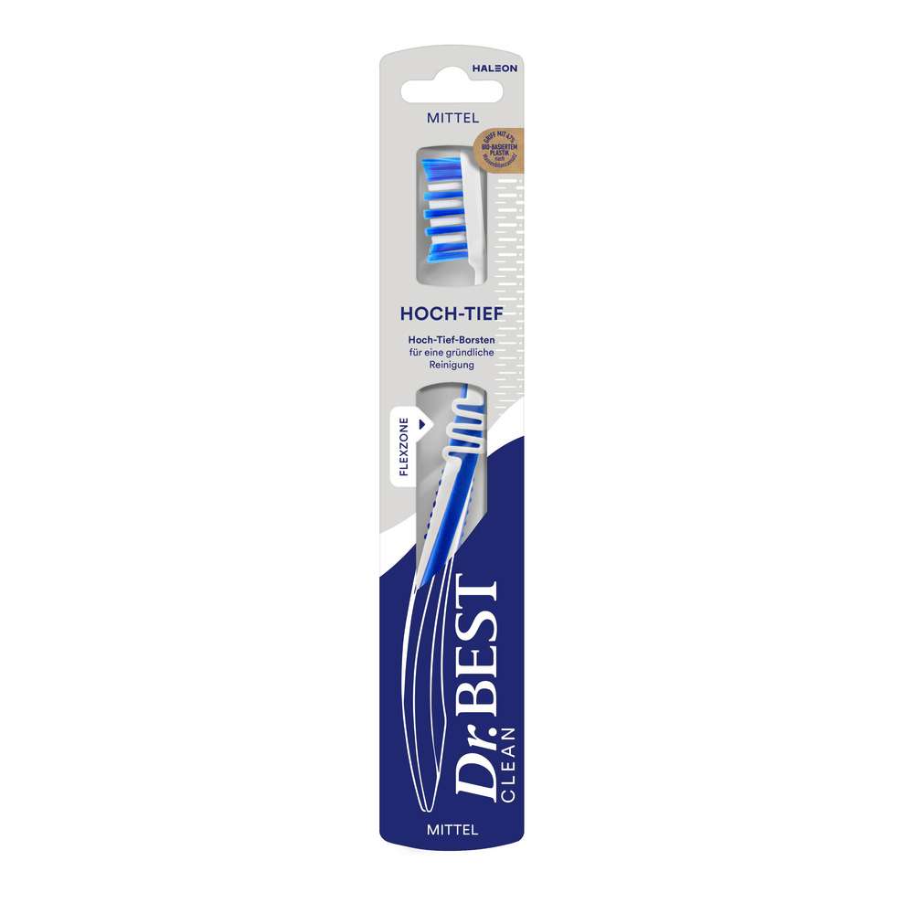 Produktabbildung Dr.Best Zahnbürste Classic, Hoch-Tief, Mittel