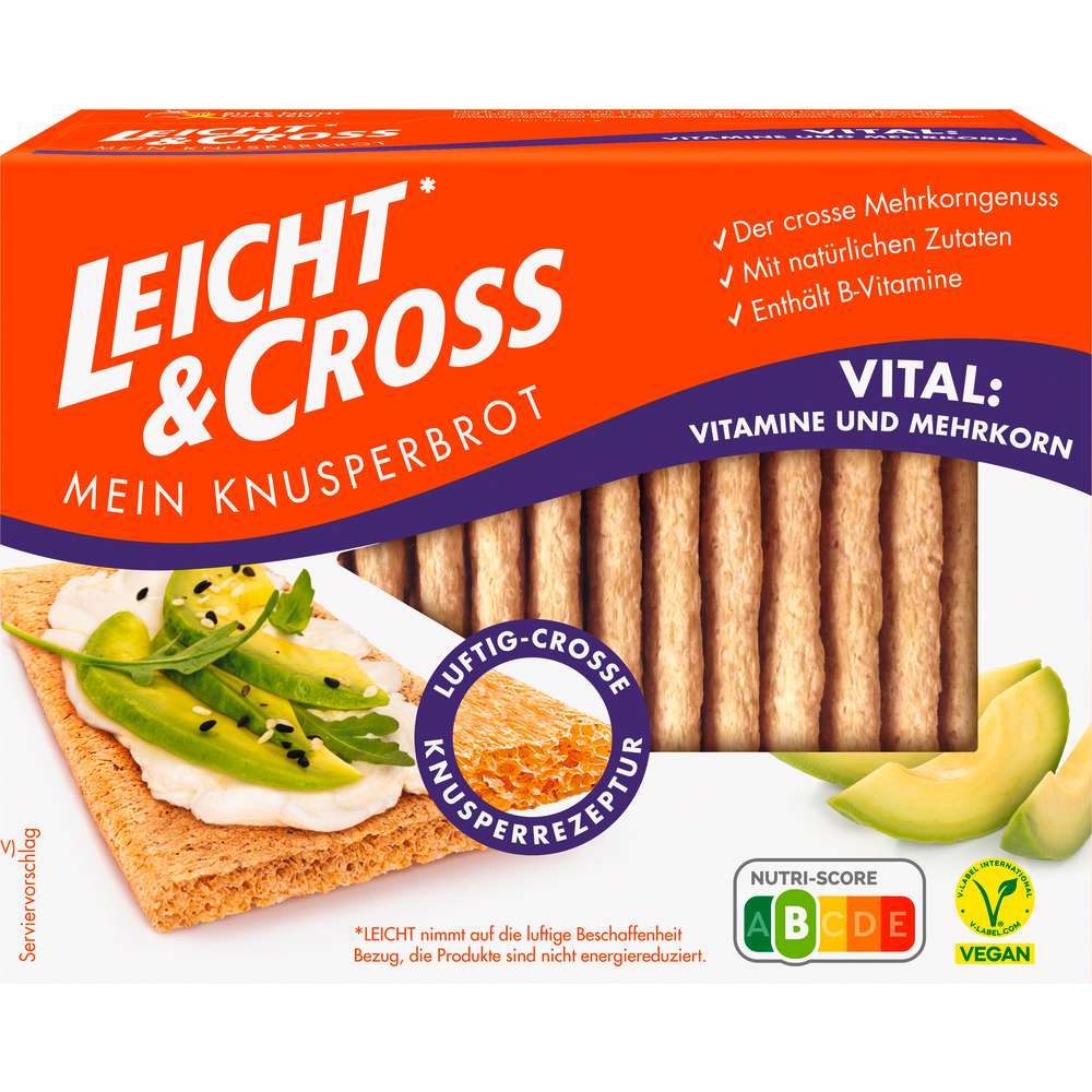 Produktabbildung Leicht & Cross Knusper/Vital Knäckebrot
