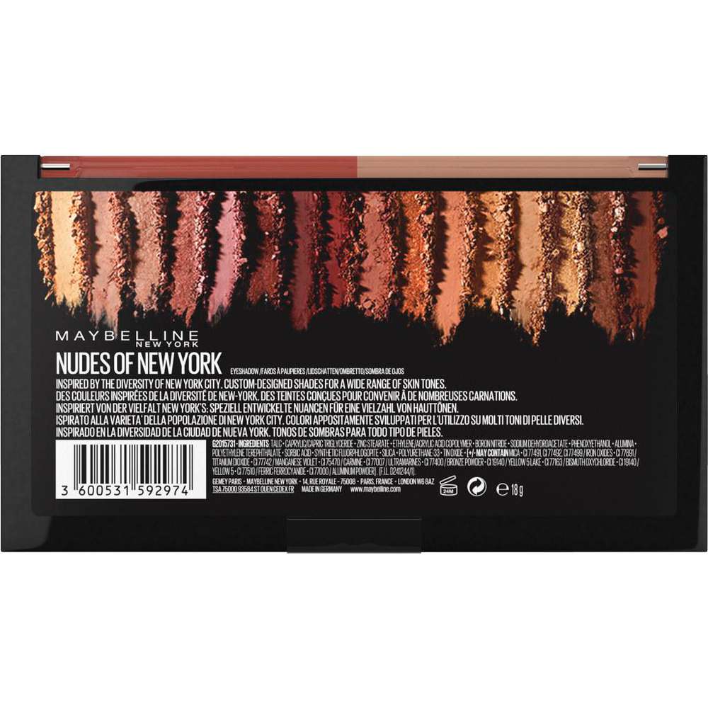 Produktabbildung Maybelline Lidschatten Palette Nudes of New York