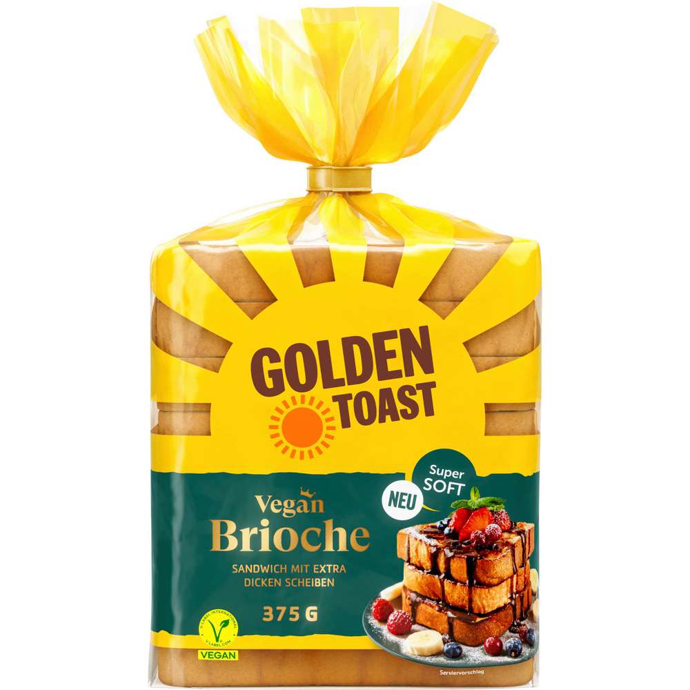Produktabbildung Golden Toast Toastbrot Vegan Brioche 