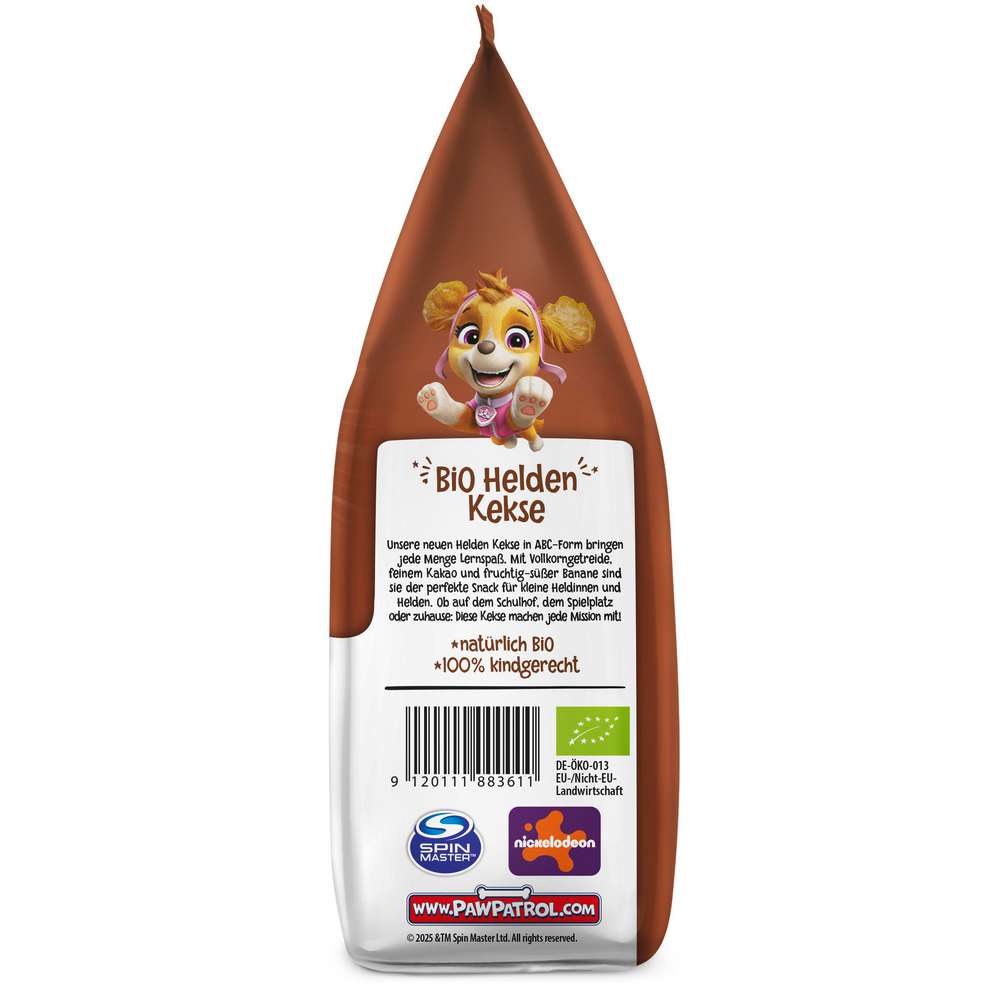 Produktabbildung Pure & Fun Bio Helden Kekse Paw Patrol, Banane/Kakao/Dinkel