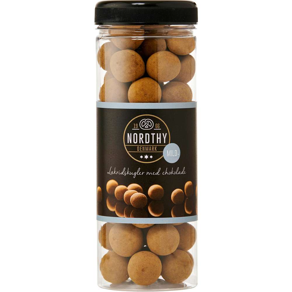 Produktabbildung Nordthy Lakritzkugeln, Süßholz mit Milchschokolade