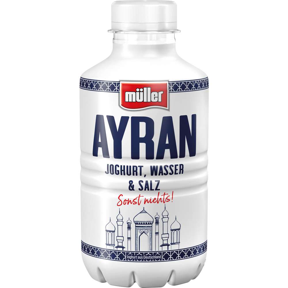 Produktabbildung Müller Ayran, Joghurt, Wasser & Salz