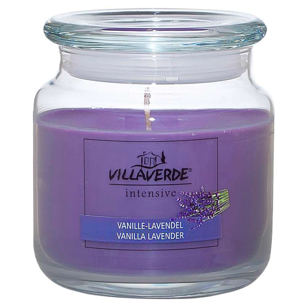 Produktabbildung Villa Verde Duftkerze im Glas, Vanille Lavendel