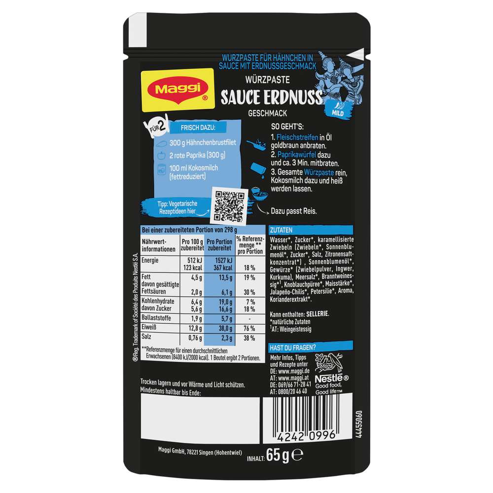 Produktabbildung Maggi Gewürzpaste für Sauce Erdnuss Style