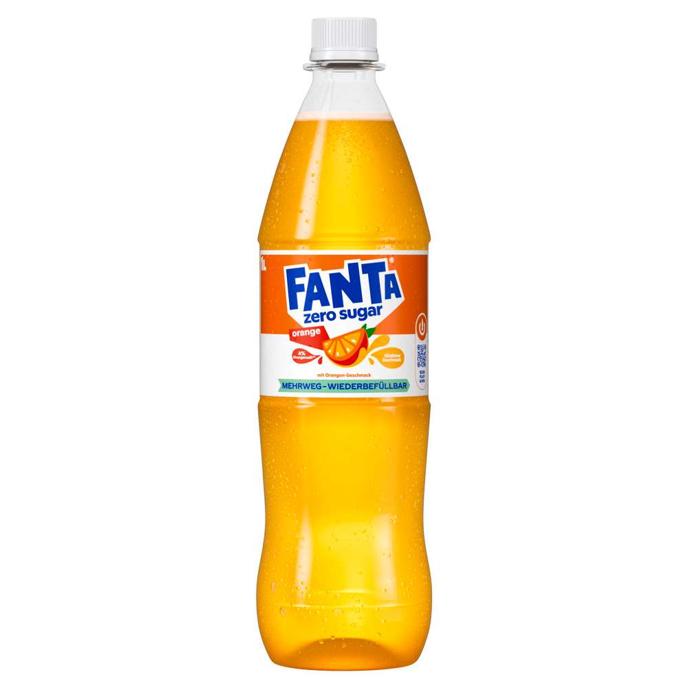 Produktabbildung Fanta Orangen-Limonade, zuckerfrei