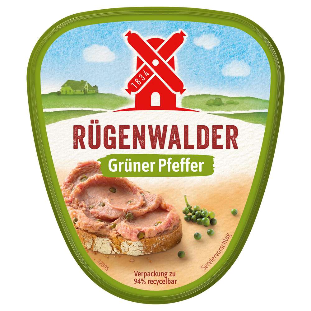 Produktabbildung Rügenwalder Mühle Teewurst, grüner Pfeffer