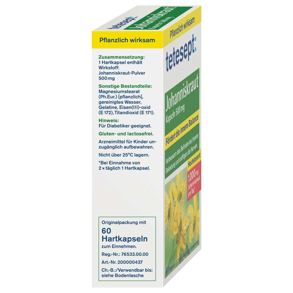 Produktabbildung tetesept Johanniskraut Kapseln