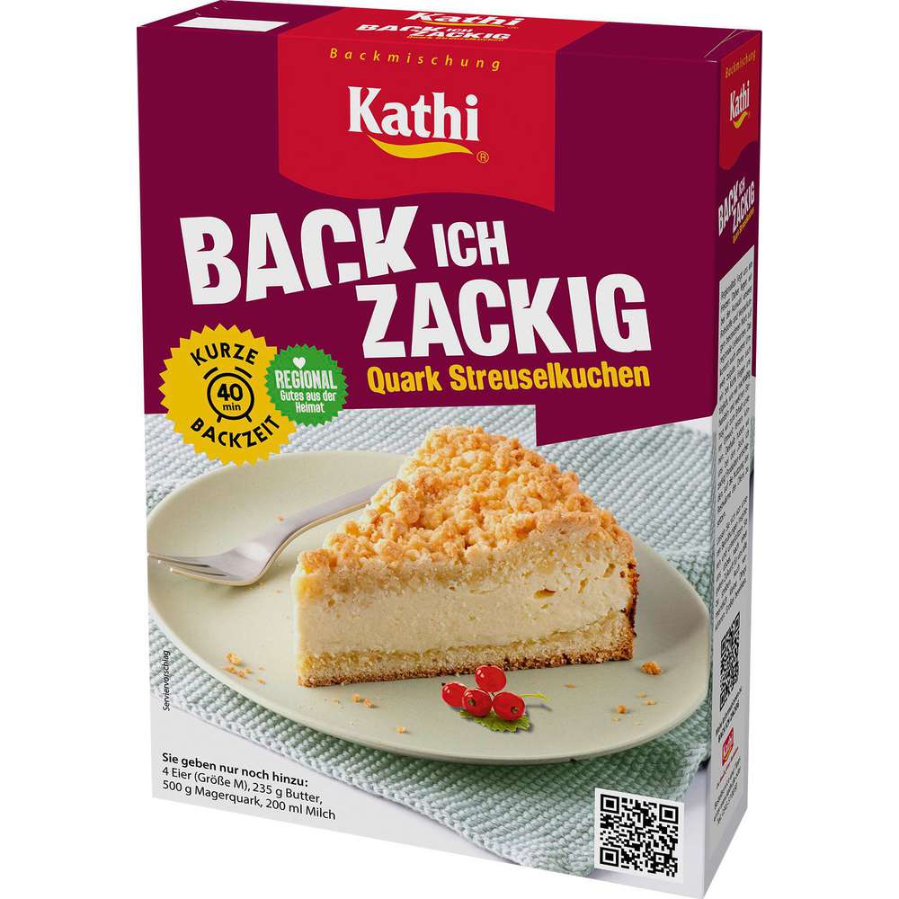 Produktabbildung Kathi Backmischung, Quark-Streuselkuchen