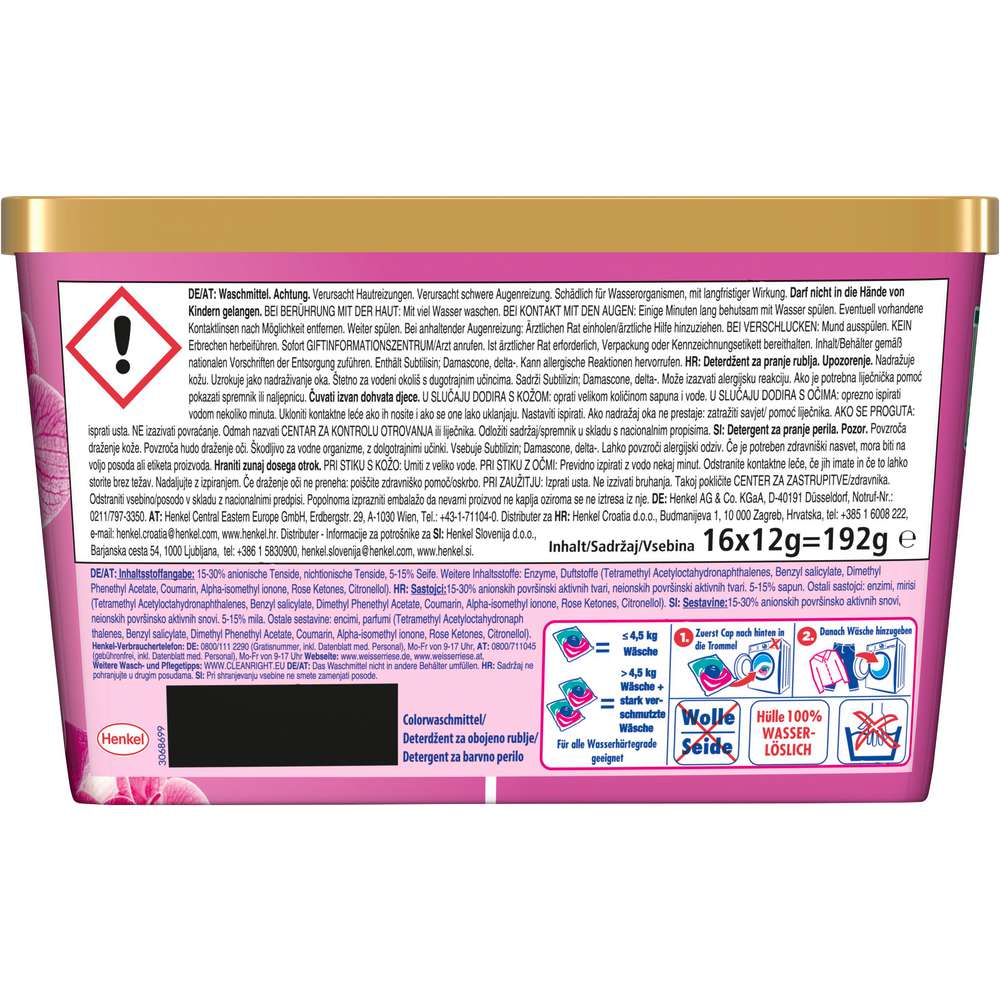Produktabbildung Weißer Riese Color-Waschmittel Caps, Aromatherapie Orchidee