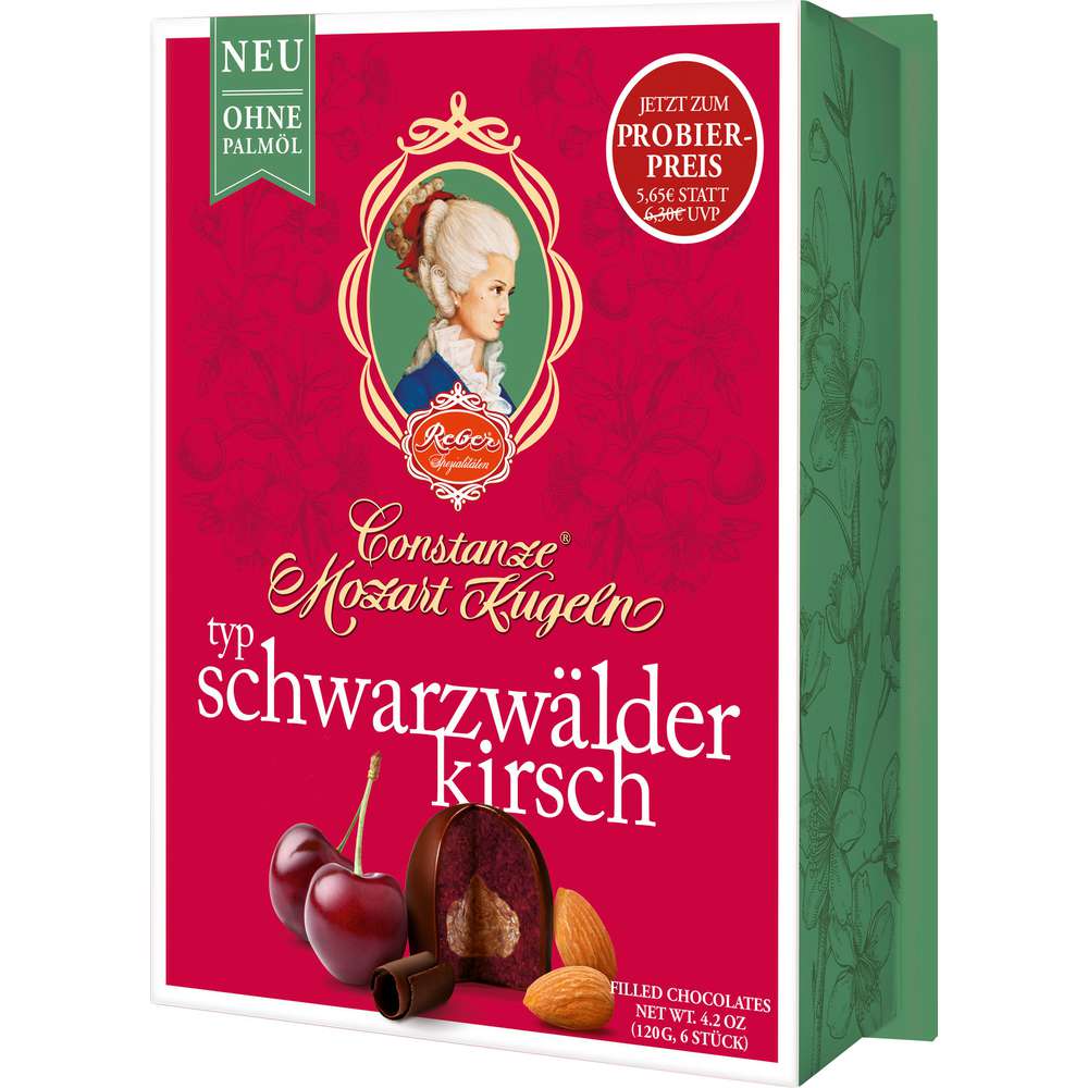 Produktabbildung Reber Pralinen Mozartkugeln, Schwarzwälder-Kirsch