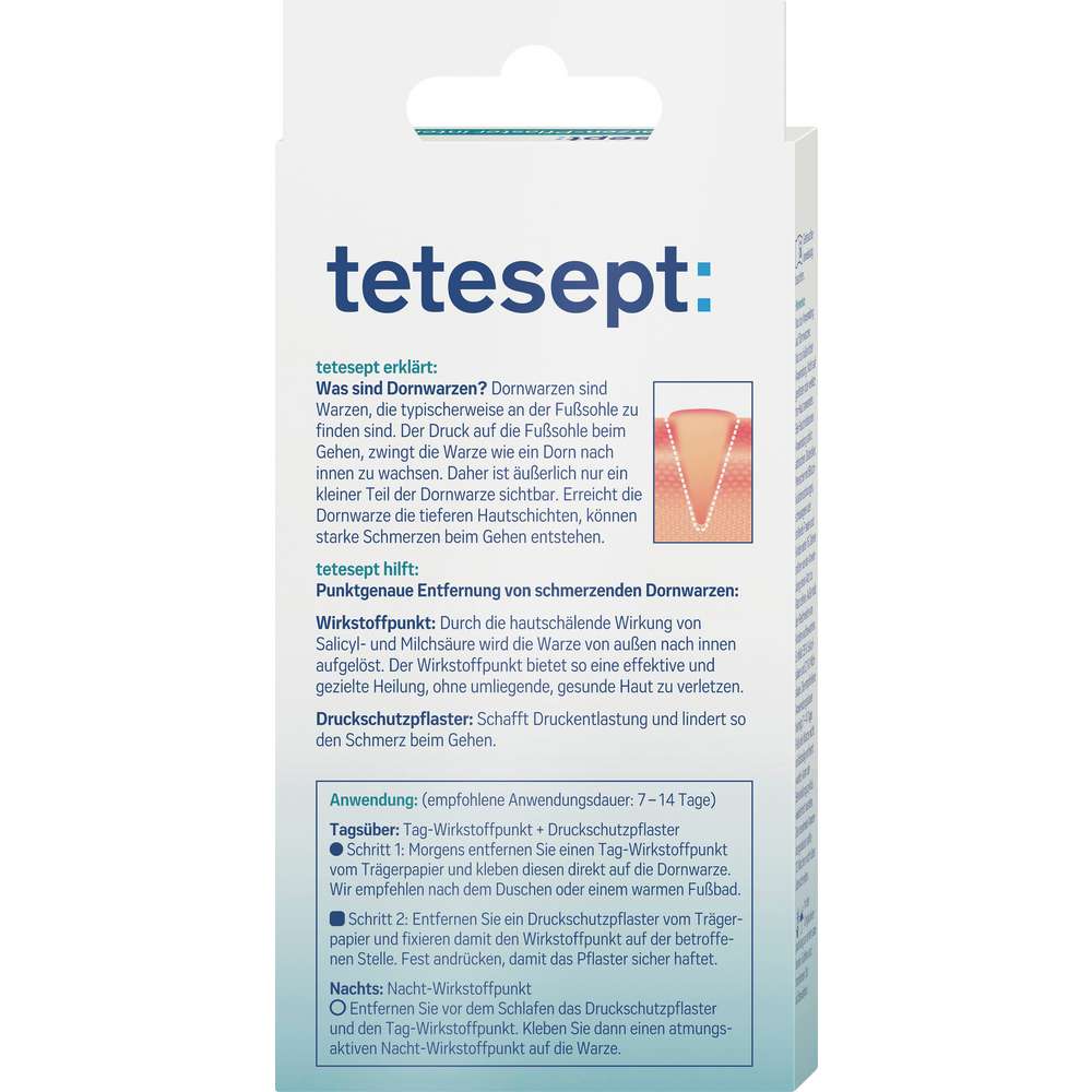 Produktabbildung tetesept Dornwarzen-Pflaster