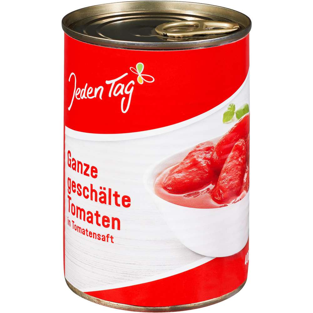 Produktabbildung Jeden Tag Tomaten geschält, in Tomatensaft