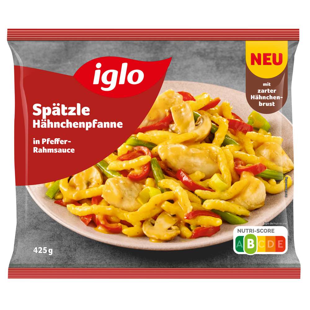 Produktabbildung Iglo Spätzle-Hähnchenpfanne, tiefgekühlt