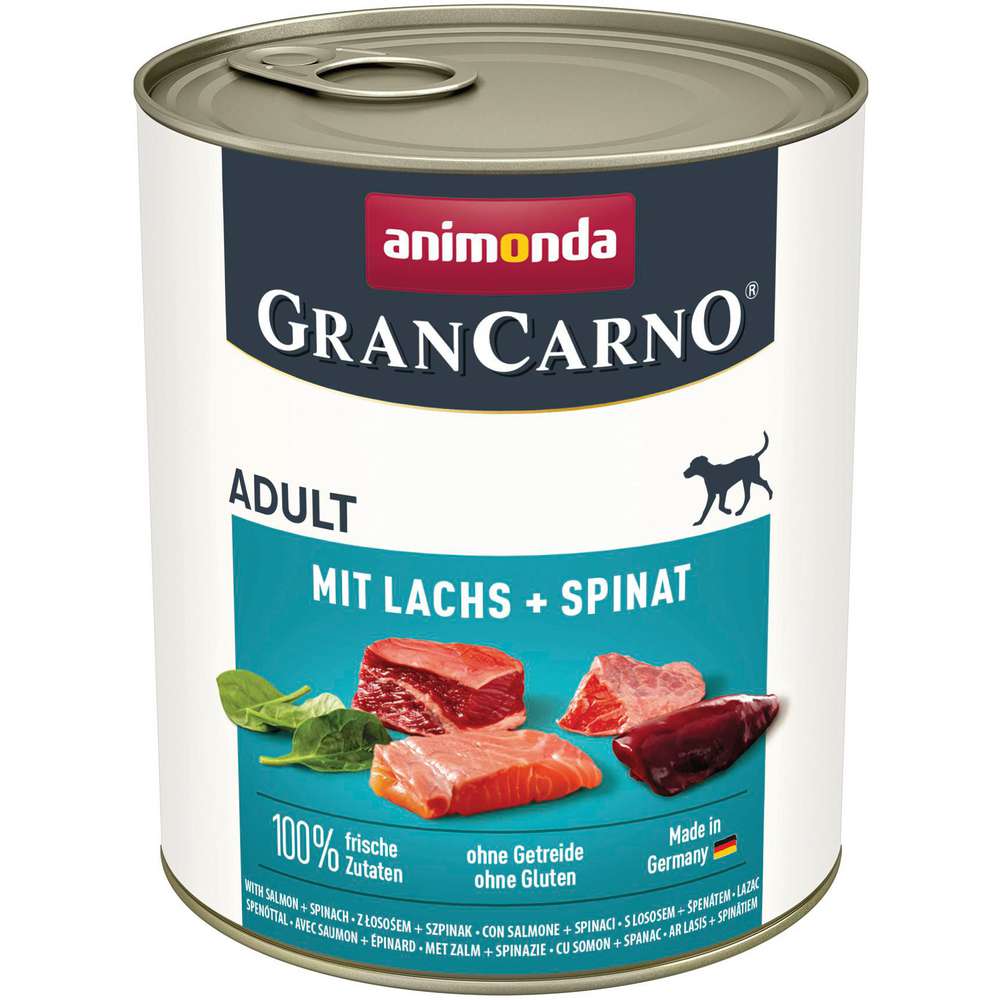 Produktabbildung animonda Hunde-Nassfutter Gran Carno, Lachs/Spinat