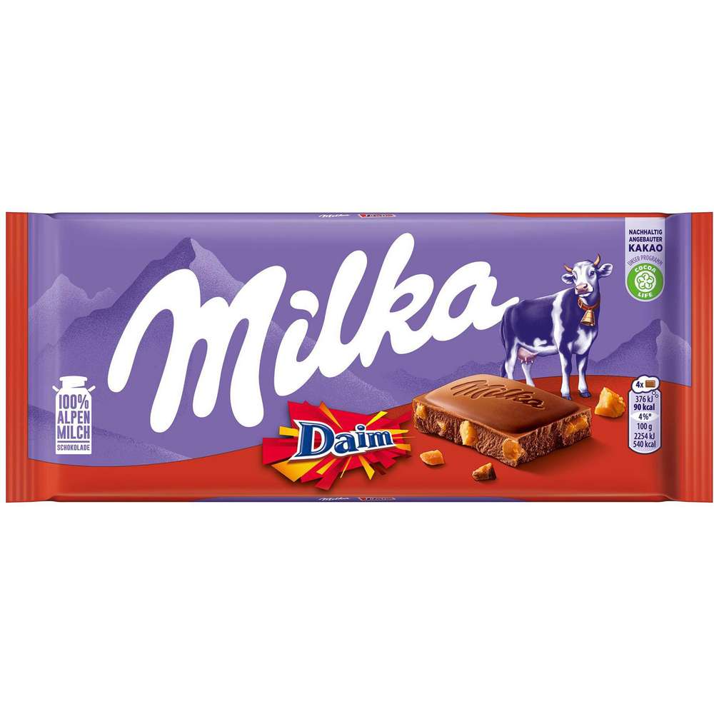 Produktabbildung Milka Tafelschokolade, Daim