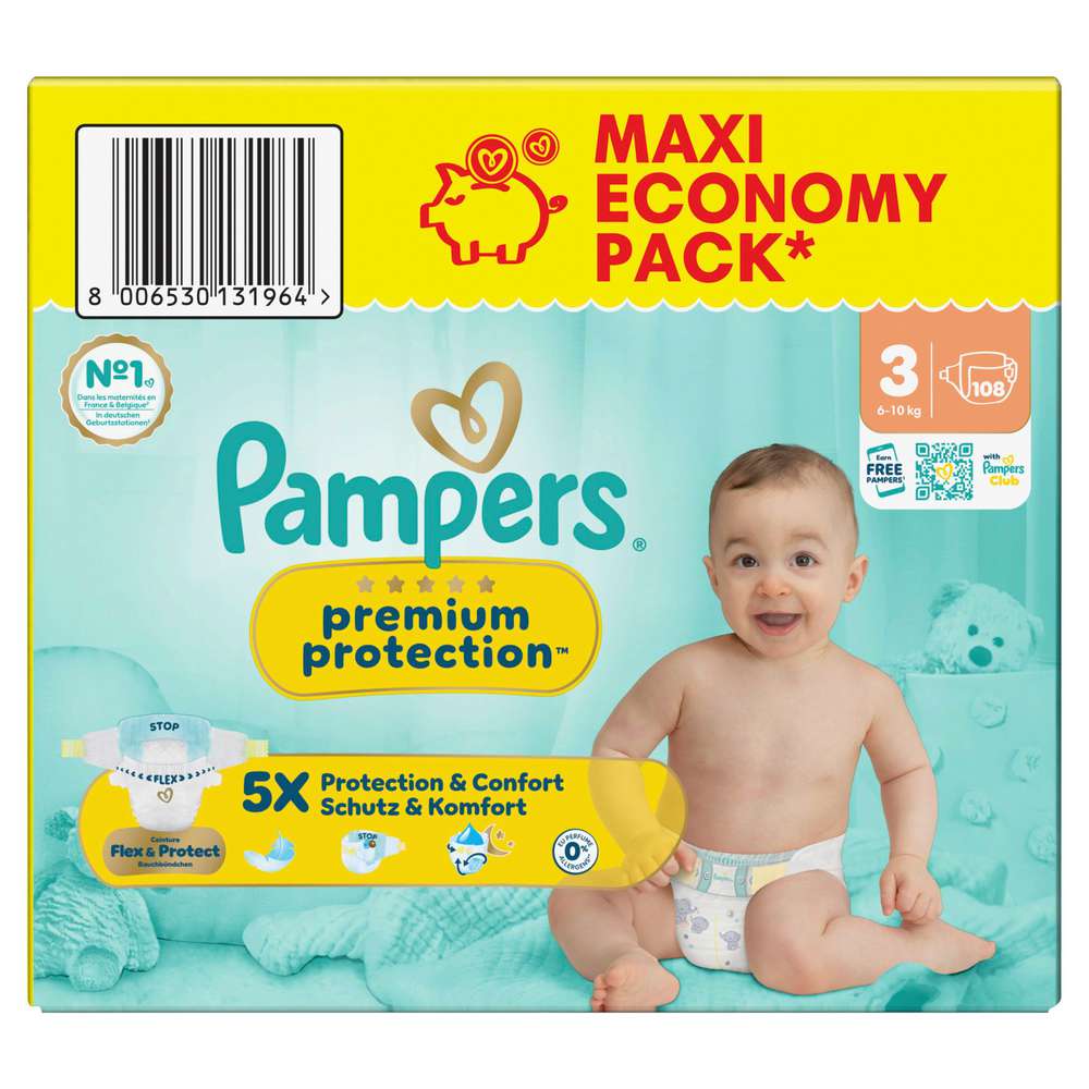 Produktabbildung Pampers Windeln Premium Protection Gr. 3 Midi 6-10 kg