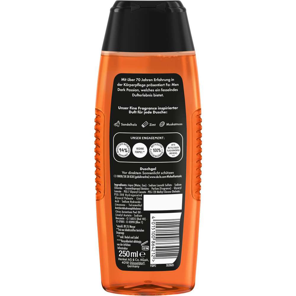 Produktabbildung Fa Duschgel Men, Dark Passion