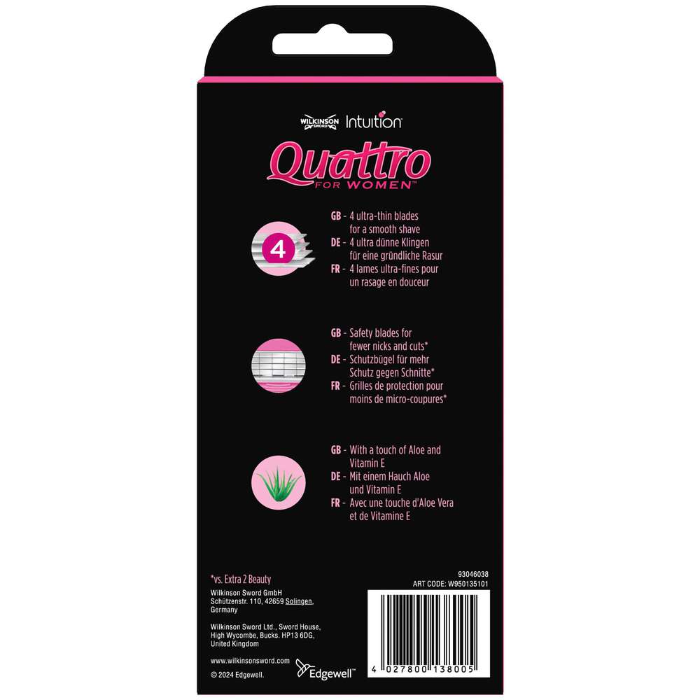 Produktabbildung Wilkinson Rasierer Quattro For Women