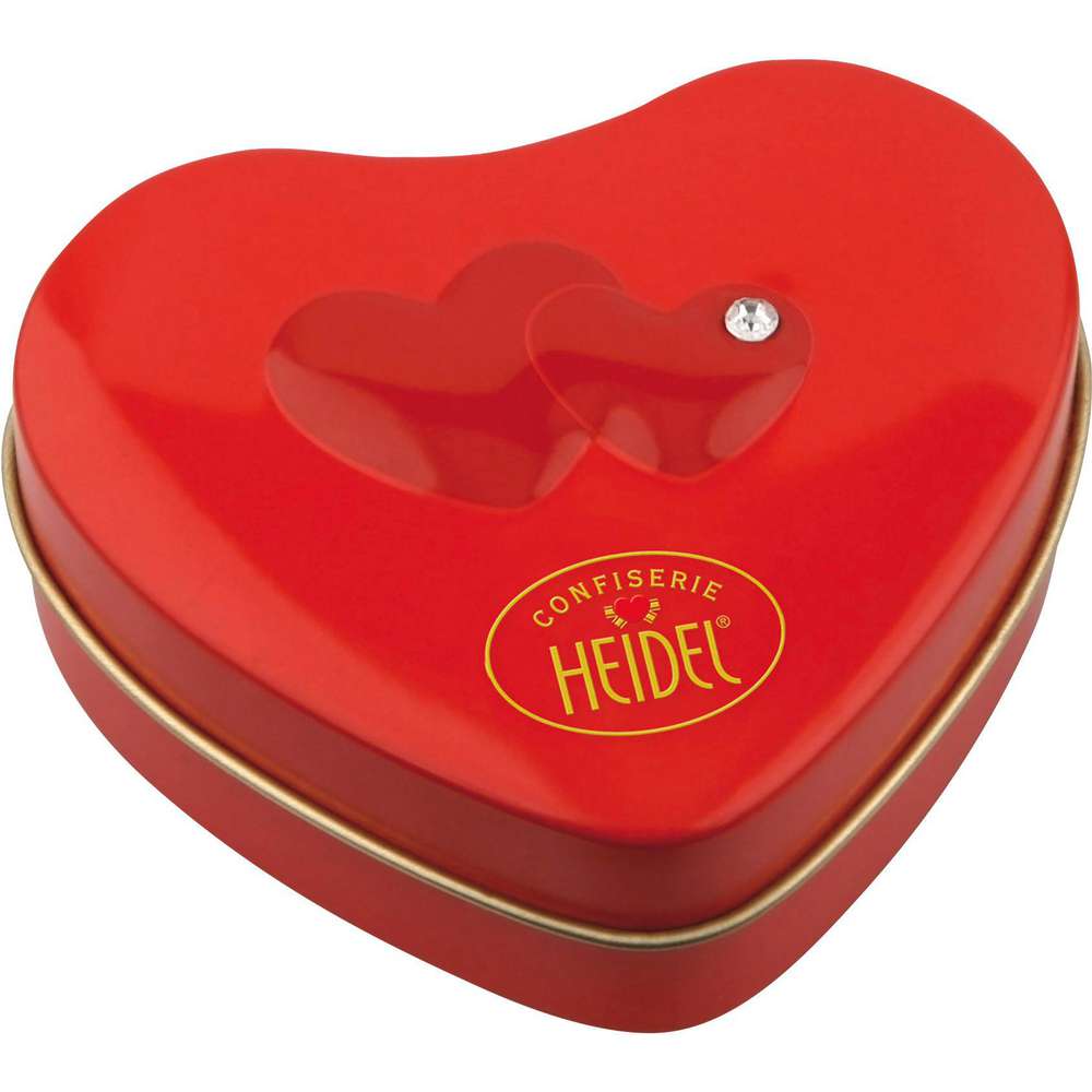 Produktabbildung Confiserie Heidel Schokolade in Herzdose