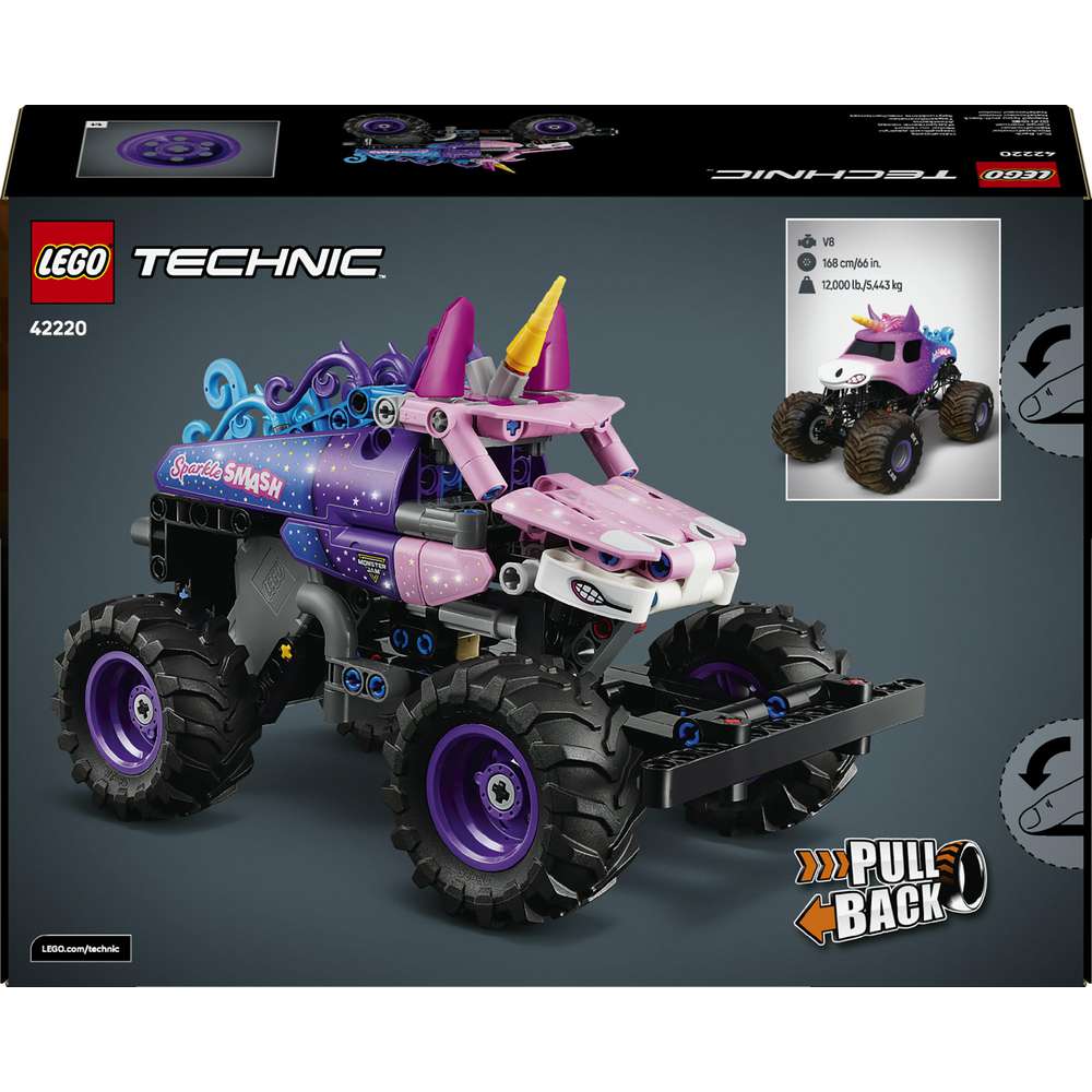 Produktabbildung Lego LEGO Technic Monster Jam Sparkle Smash mit Rückziehmotor 42220