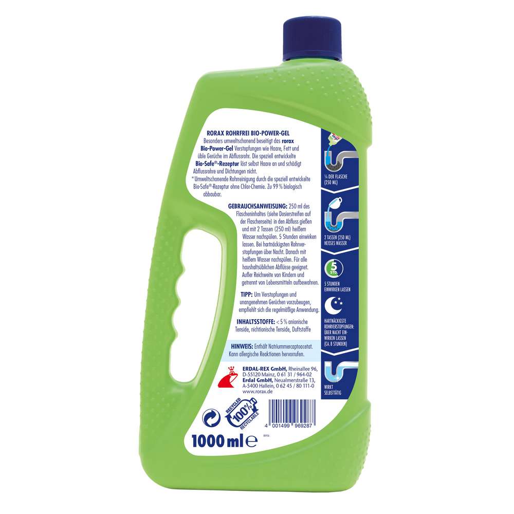 Produktabbildung Rorax Bio Power-Gel Rohrfrei