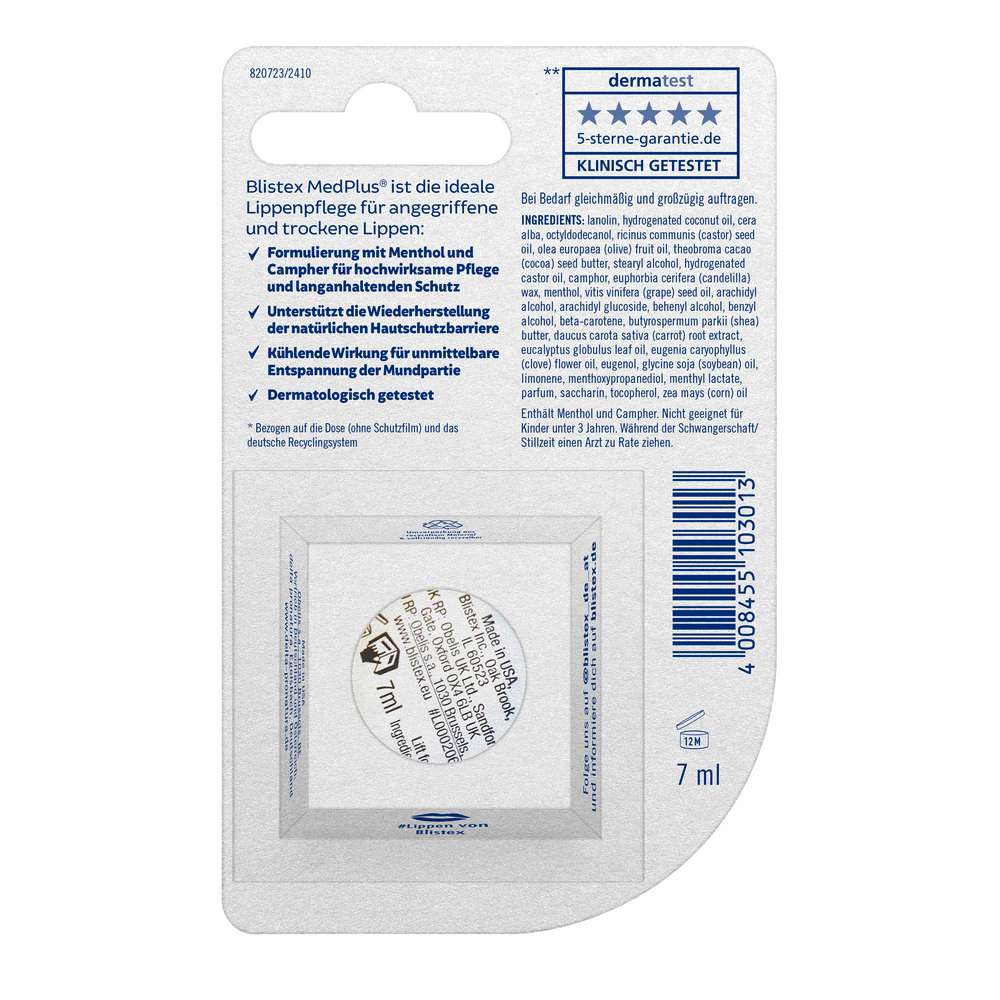 Produktabbildung Blistex MedPlus Cooling Care