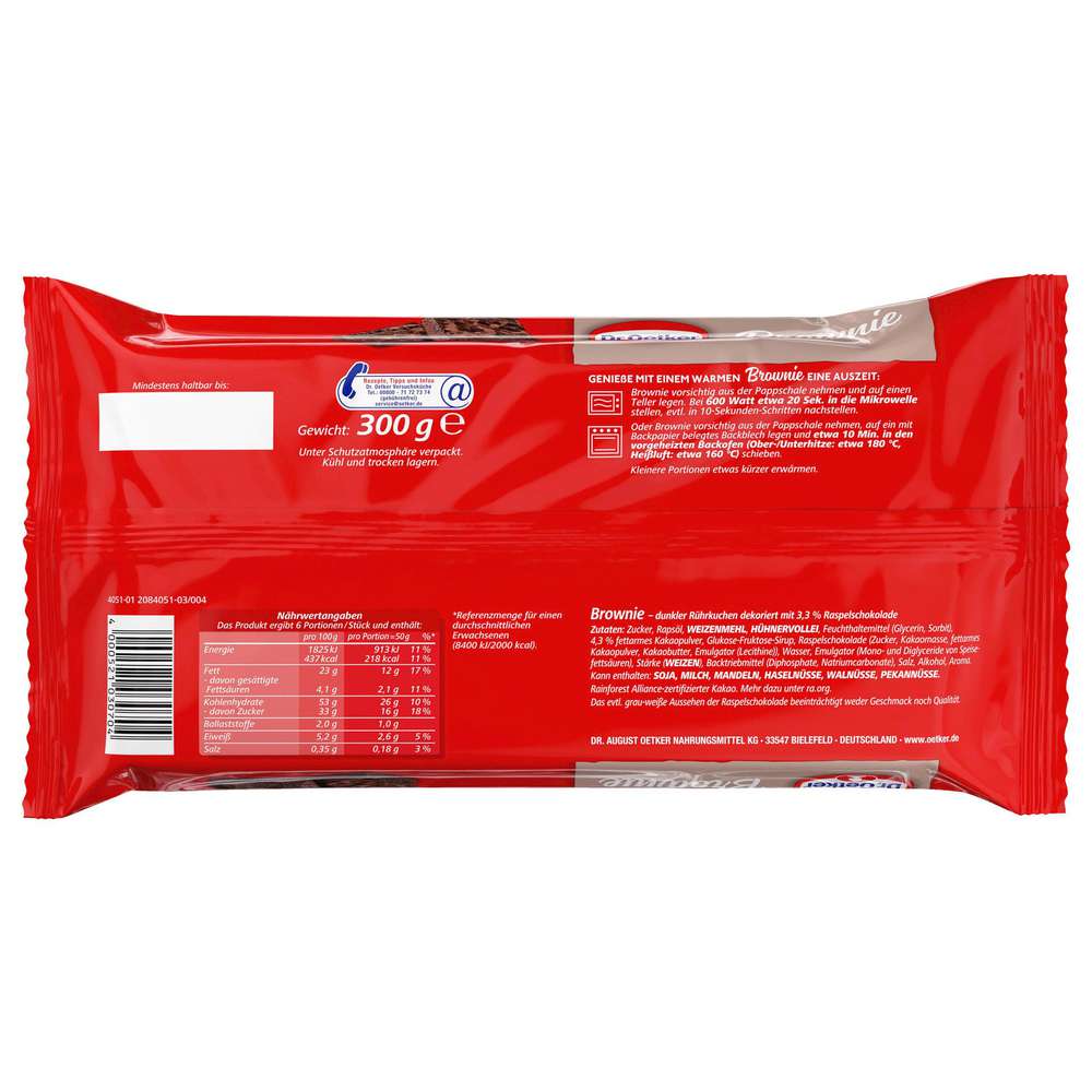 Produktabbildung Dr. Oetker Brownie