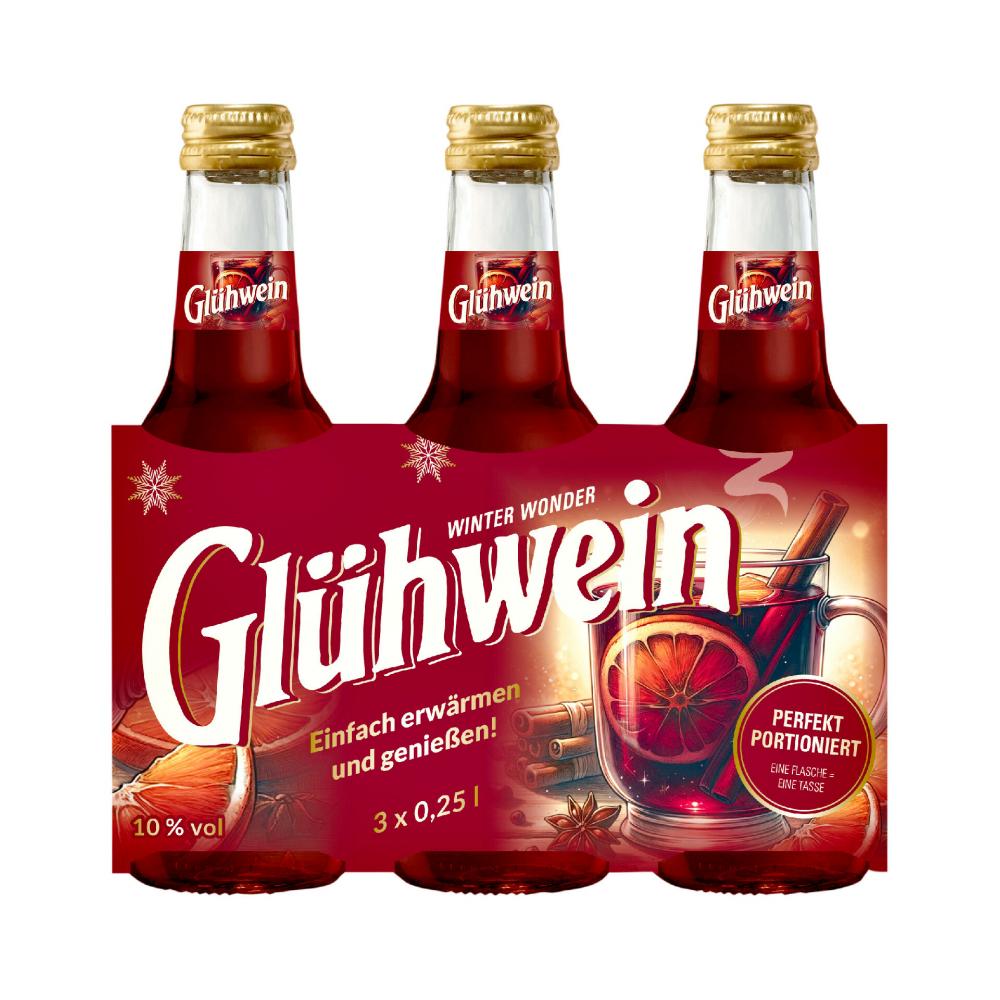 Produktabbildung keine Marke Winter Wonder Glühwein Rot, 3 x 0,25 l