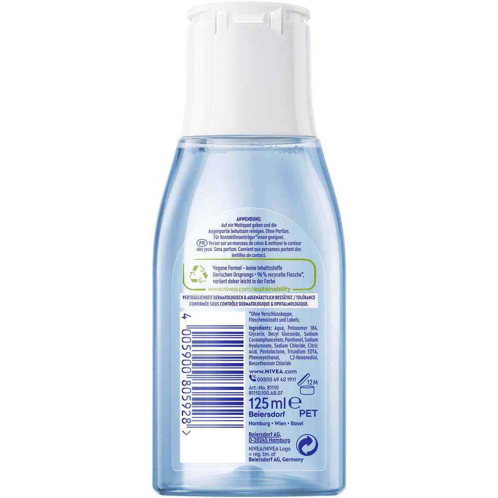 Produktabbildung Nivea Sanfter Augen Make-Up Entferner, für die sensible Augenpartie